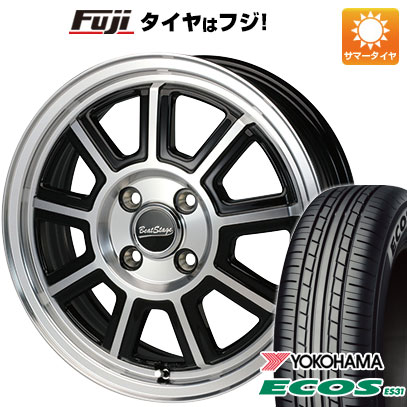 日本製【新品 軽自動車】エブリイワゴン 夏タイヤ ホイール4本セット 165/50R15 ヨコハマ エコス ES31 ブレスト ビートステージ KS-C 5J 15インチ(送料無料)