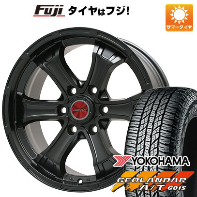 【新品国産車用6穴139.7】 夏タイヤ ホイール4本セット 285/70R17 ヨコハマ ジオランダー A/T G015 OWL/RBL ビッグウエイ B-MUD K(マットブラック) トヨタ車専用 7.5J 17インチ(送料無料)