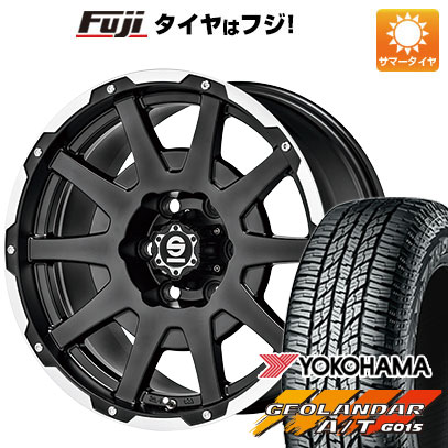 【新品国産車用5穴114.3】 夏タイヤ ホイール4本セット 225/60R17 ヨコハマ ジオランダー A/T G015 OWL/RBL OZ SPARCO ダカール 7.5J 17インチ(送料無料)|フジ スペシャルセレクション