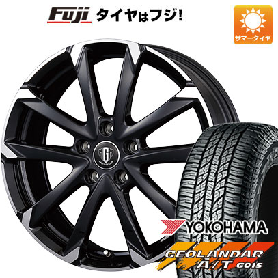 【新品国産車用5穴114.3】 夏タイヤ ホイール4本セット 225/65R17 ヨコハマ ジオランダー A/T G015 OWL/RBL コーセイ MZ-GROW C52S 7J 17インチ(送料無料)｜フジ スペシャルセレクション