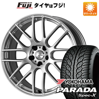 【新品国産車用5穴114.3】 夏タイヤ ホイール4本セット 235/55R20 ヨコハマ PARADA Spec-X WORK ワーク エモーション M8R 8.5J 20インチ(送料無料)
