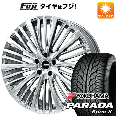 【新品国産車用5穴114.3】 夏タイヤ ホイール4本セット 235/55R20 ヨコハマ PARADA Spec-X プレミックス MER-X ハイパーシルバー 8.5J 20インチ(送料無料)｜フジ スペシャルセレクション