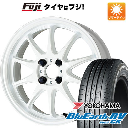 【パンク保証付き】【新品 軽自動車】N-BOX タント スペーシア 夏タイヤ ホイール4本セット 165/55R15 ヨコハマ ブルーアース RV-03CK WORK ワーク エモーション ZR10 5J 15インチ(送料無料)