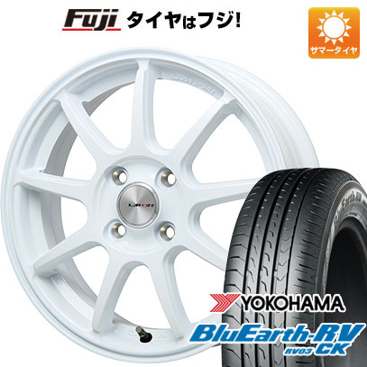 【パンク保証付き】【新品】クロスビー/イグニス 夏タイヤ ホイール4本セット 175/60R16 ヨコハマ ブルーアース RV-03CK レアマイスター LMスポーツ LM-QR ホワイト 5J 16インチ(送料無料)