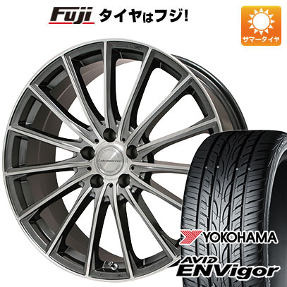 【新品国産車用5穴100】 夏タイヤ ホイール4本セット 225/55R18 ヨコハマ エイビッド エンビガーS321 レアマイスター LM-S FS15 (ガンメタポリッシュ) 7.5J 18インチ(送料無料)