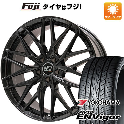 【新品国産車用5穴114.3】 夏タイヤ ホイール4本セット 245/35R20 ヨコハマ エイビッド エンビガーS321 MSW by OZ Racing MSW 50(グロスブラック) 8.5J 20インチ(送料無料)|フジ スペシャルセレクション