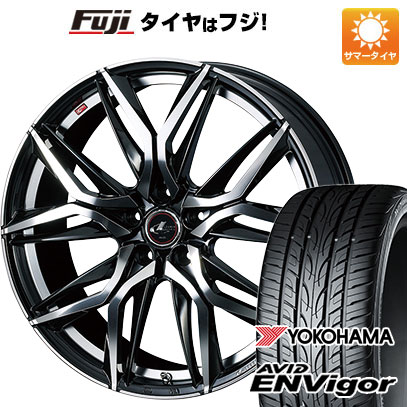 【新品国産車用5穴114.3】 夏タイヤ ホイール4本セット 225/55R18 ヨコハマ エイビッド エンビガーS321 WEDS ウェッズ レオニス LM 8J 18インチ(送料無料)