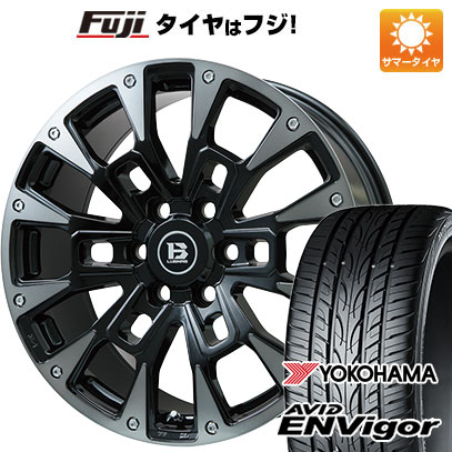 【新品国産車用5穴114.3】 夏タイヤ ホイール4本セット 225/55R18 ヨコハマ エイビッド エンビガーS321 ビッグウエイ B-LUGNAS BRD(ブラックポリッシュ/ブラッククリア) 7.5J 18インチ(送料無料) 90,530円