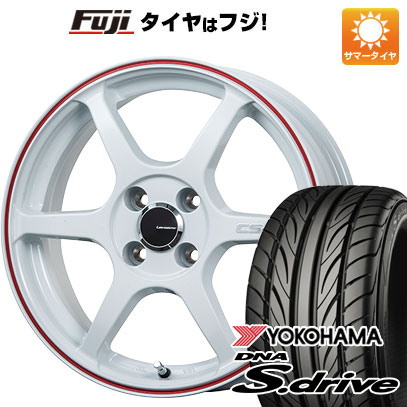 【新品 軽自動車】 夏タイヤ ホイール4本セット 165/45R16 ヨコハマ DNA Sドライブ レアマイスター CS-V6(ホワイト/レッドライン) 16インチ(送料無料)
