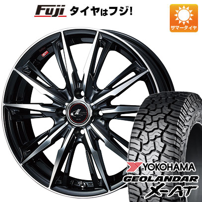 【新品 軽自動車】ハスラー 夏タイヤ ホイール4本セット 165/65R14 ヨコハマ ジオランダー X-AT G016 RBL WEDS ウェッズ レオニス GX 4.5J 14インチ(送料無料)｜フジ スペシャルセレクション