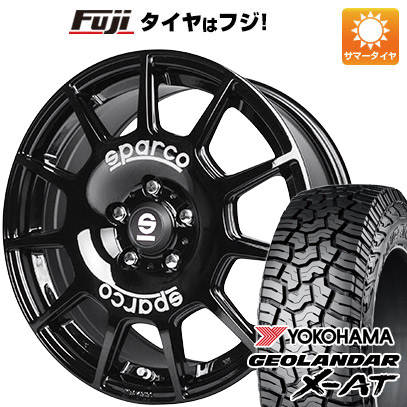【新品】デリカD5 夏タイヤ ホイール4本セット 245/70R16 ヨコハマ ジオランダー X-AT G016 OWL OZ SPARCO テラ 7J 16インチ(送料無料)