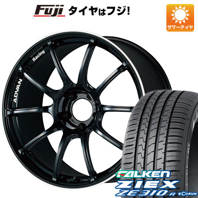 【新品国産車用5穴100】 夏タイヤ ホイール4本セット 225/40R18 ファルケン ジークス ZE310R エコラン(限定) ヨコハマ アドバンレーシング RZII 7.5J 18インチ(送料無料)