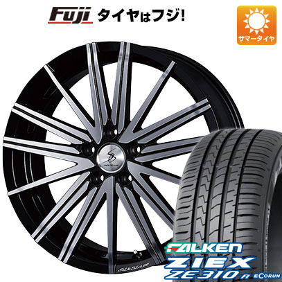 【新品国産車用5穴114.3】 夏タイヤ ホイール4本セット 225/45R18 ファルケン ジークス ZE310R エコラン(限定) ケースペック SILK BLAZE ヴォルツァ 7J 18インチ(送料無料)|フジ スペシャルセレクション