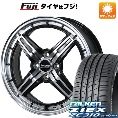 【新品国産車用4穴100】 夏タイヤ ホイール4本セット 185/65R15 ファルケン ジークス ZE310R エコラン(限定) ブレスト ビートステージ FS-C 15インチ(送料無料)|フジ スペシャルセレクション