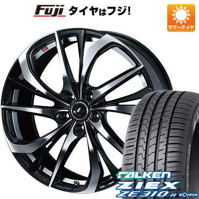 【新品国産車用5穴114.3】 夏タイヤ ホイール4本セット 225/45R18 ファルケン ジークス ZE310R エコラン(限定) WEDS ウェッズ レオニス TE 7J 18インチ(送料無料)