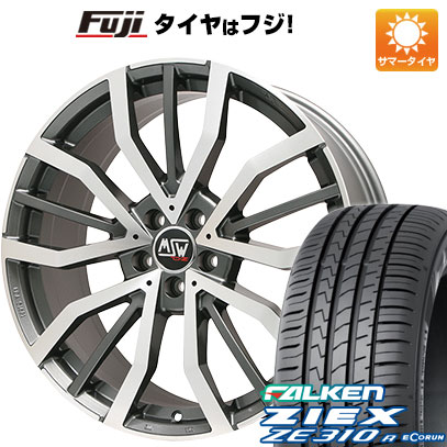 【新品国産車用5穴114.3】 夏タイヤ ホイール4本セット 225/40R18 ファルケン ジークス ZE310R エコラン(限定) MSW by OZ Racing MSW 49(グロスガンメタルポリッシュ) 8J 18インチ(送料無料)|フジ スペシャルセレクション