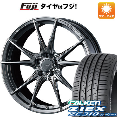【新品国産車用5穴114.3】 夏タイヤ ホイール4本セット 225/45R18 ファルケン ジークス ZE310R エコラン(限定) WEDS ウェッズ F-ZERO FZ-2 8J 18インチ(送料無料)