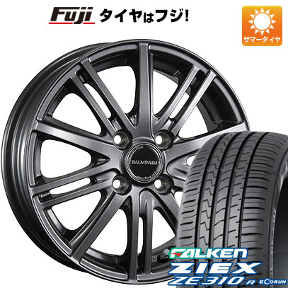 【新品国産車用4穴100】 夏タイヤ ホイール4本セット 185/60R15 ファルケン ジークス ZE310R エコラン(限定) ブリヂストン バルミナ BR10 5.5J 15インチ(送料無料)