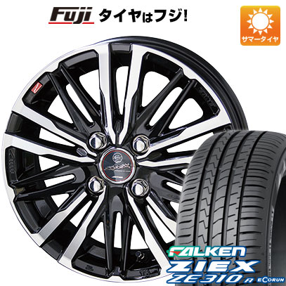 【新品国産車用4穴100】 夏タイヤ ホイール4本セット 185/60R15 ファルケン ジークス ZE310R エコラン(限定) 共豊 スマック クレスト 5.5J 15インチ(送料無料)｜フジ スペシャルセレクション