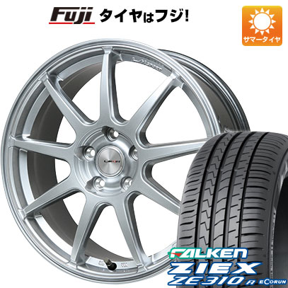 【新品国産車用5穴114.3】 夏タイヤ ホイール4本セット 225/45R18 ファルケン ジークス ZE310R エコラン(限定) レアマイスター LMスポーツ LM-QR ハイパーシルバー 7.5J 18インチ(送料無料)