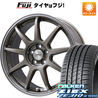 【新品国産車用5穴114.3】 夏タイヤ ホイール4本セット 225/45R18 ファルケン ジークス ZE310R エコラン(限定) レアマイスター LMスポーツ LM-QR ブロンズ/ラインポリッシュ 7.5J 18インチ(送料無料)