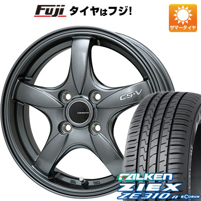 【新品国産車用4穴100】 夏タイヤ ホイール4本セット 195/65R15 ファルケン ジークス ZE310R エコラン(限定) レアマイスター CS-V(ガンメタ) 6J 15インチ(送料無料)