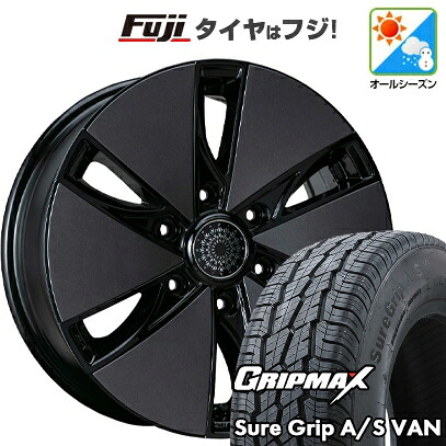 【新品】ハイエース200系 オールシーズンタイヤ ホイール4本セット 215/60R17 109/107H グリップマックス シュアグリップ オールシーズン Van(限定) ヴァレンティジャパン VALENTI ヴァレード 6.5J 17インチ(送料無料)|フジ スペシャルセレクション