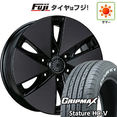 【新品】ハイエース200系 夏タイヤ ホイール4本セット 215/60R17 109/107S グリップマックス スタチャー HC-V RWL（限定） ヴァレンティジャパン VALENTI ヴァレード 6.5J 17インチ(送料無料)｜フジ スペシャルセレクション