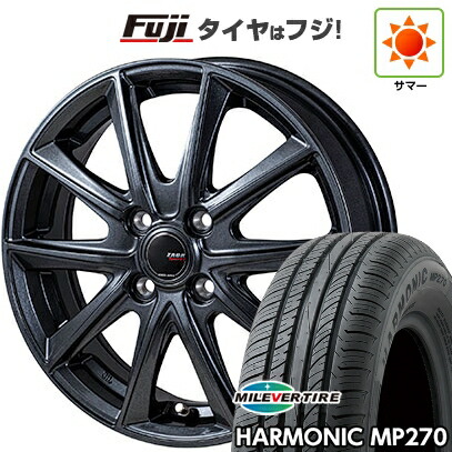 【新品国産車用4穴100】 夏タイヤ ホイール4本セット 175/70R14 ミレバー ハーモニック MP270(限定) モンツァ ZACK Sport-FT 5J 14インチ(送料無料)|フジ スペシャルセレクション