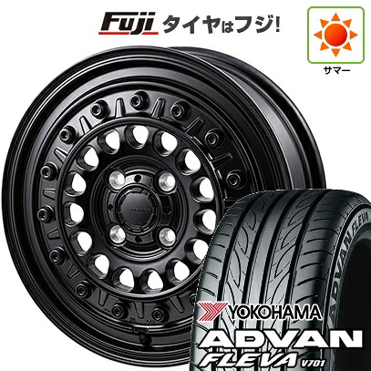 【新品 軽自動車】N-BOX タント スペーシア 夏タイヤ ホイール4本セット 165/55R15 ヨコハマ アドバン フレバV701 モンツァ HI-BLOCK ターマー 15インチ(送料無料)｜フジ スペシャルセレクション 69,080円
