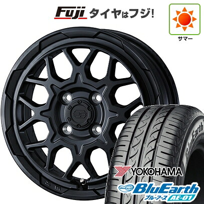 【新品 軽自動車】タフト ソリオ 夏タイヤ ホイール4本セット 165/65R15 ヨコハマ ブルーアース AE-01 WEDS ウェッズアドベンチャー スタットベルク2 4.5J 15インチ(送料無料)｜フジ スペシャルセレクション