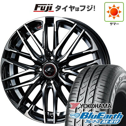 【新品国産車用4穴100】 夏タイヤ ホイール4本セット 185/55R16 ヨコハマ ブルーアース AE-01F WEDS ウェッズ レオニス SK 6J 16インチ(送料無料)｜フジ スペシャルセレクション