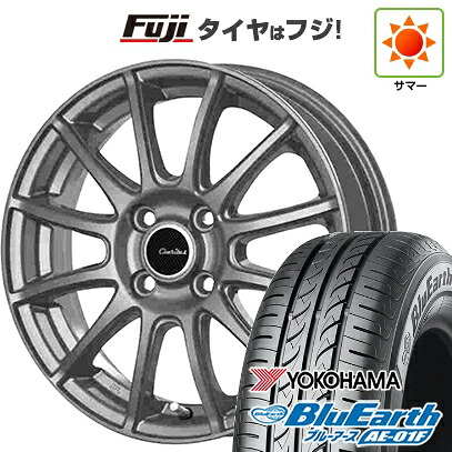 【新品国産車用4穴100】 夏タイヤ ホイール4本セット 175/65R15 ヨコハマ ブルーアース AE-01F テクノピア カリテス S12 5.5J 15インチ(送料無料)