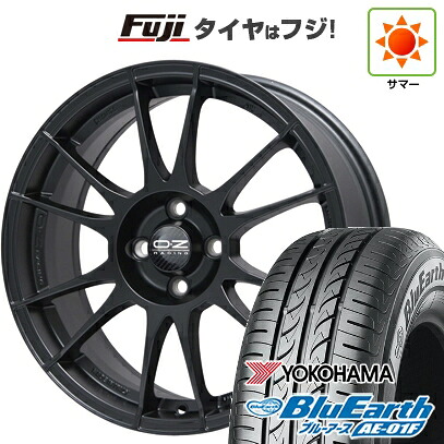 【新品国産車用4穴100】 夏タイヤ ホイール4本セット 195/55R16 ヨコハマ ブルーアース AE-01F OZ ウルトラレッジェーラ 7J 16インチ(送料無料)