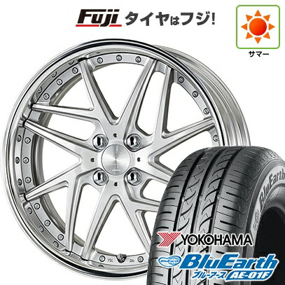 【新品国産車用4穴100】 夏タイヤ ホイール4本セット 185/55R16 ヨコハマ ブルーアース AE-01F WORK ワーク リザルタード メッシュ2 6J 16インチ(送料無料)