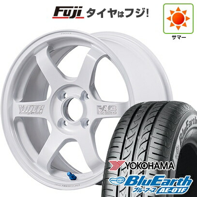 【新品国産車用4穴100】 夏タイヤ ホイール4本セット 185/60R15 ヨコハマ ブルーアース AE-01F RAYS レイズ ボルクレーシング TE37 ソニック 30th マシニングVer 6J 15インチ(送料無料)