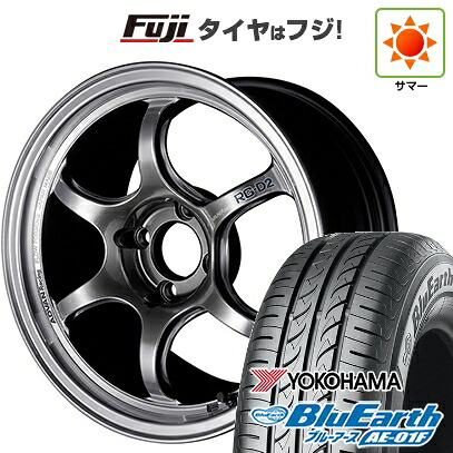 【新品国産車用4穴100】 夏タイヤ ホイール4本セット 185/55R16 ヨコハマ ブルーアース AE-01F ヨコハマ アドバンレーシング RG-D2 5.5J 16インチ(送料無料)