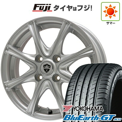 【新品】フィット 夏タイヤ ホイール4本セット 185/60R15 ヨコハマ ブルーアース GT AE51 エルベ エステローザ MZV シルバー 6J 15インチ(送料無料)｜フジ スペシャルセレクション
