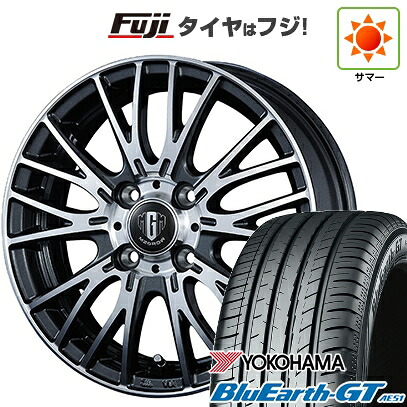 【新品国産車用4穴100】 夏タイヤ ホイール4本セット 185/65R15 ヨコハマ ブルーアース GT AE51 コーセイ MZ-GROW VM25R 5.5J 15インチ(送料無料)