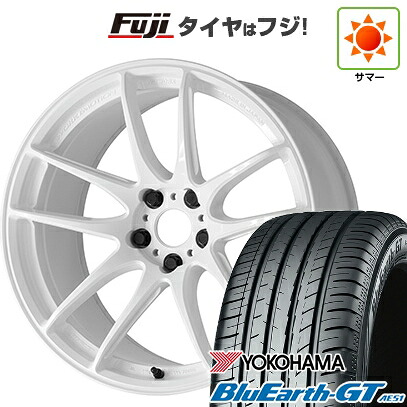 【新品国産車用4穴100】 夏タイヤ ホイール4本セット 205/45R17 ヨコハマ ブルーアース GT AE51 WORK ワーク エモーション CR Shigoku 7J 17インチ(送料無料)｜フジ スペシャルセレクション 117,000円