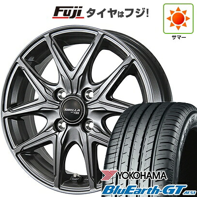【新品国産車用4穴100】 夏タイヤ ホイール4本セット 185/65R15 ヨコハマ ブルーアース GT AE51 トピー シビラ NEXT F05【限定】 5.5J 15インチ(送料無料)