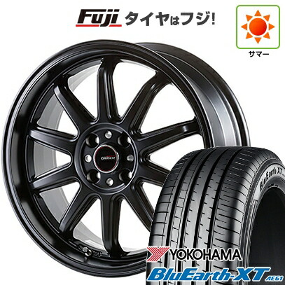 【新品】ライズ/ロッキー（ガソリン） 夏タイヤ ホイール4本セット 195/60R17 ヨコハマ ブルーアース XT AE61 ゴジゲン ファイヤーボールダブルアール 7J 17インチ(送料無料)