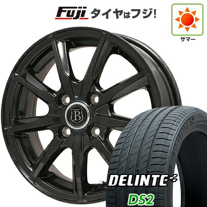 【新品国産車用4穴100】 夏タイヤ ホイール4本セット 195/65R15 デリンテ DS2(限定) ブランドルライン ボレアノ9 パールブラック 5.5J 15インチ(送料無料) 41,860円