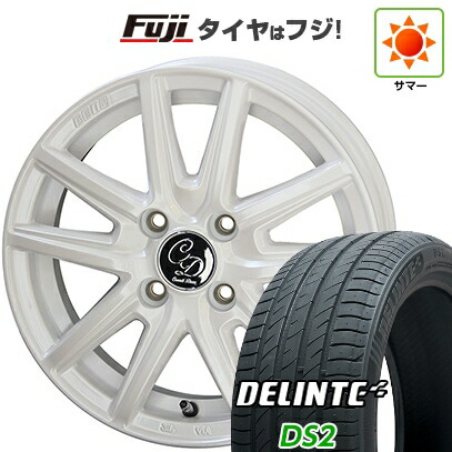 【新品 軽自動車】N-BOX タント スペーシア 夏タイヤ ホイール4本セット 155/65R14 デリンテ DS2(限定) 共豊 カワイイ デコル カヌレ 4.5J 14インチ(送料無料)