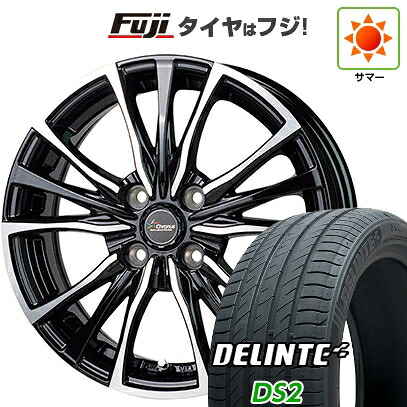 【新品国産車用4穴100】 夏タイヤ ホイール4本セット 185/60R15 デリンテ DS2(限定) ホットスタッフ クロノス CH-110 5.5J 15インチ(送料無料) 46,200円
