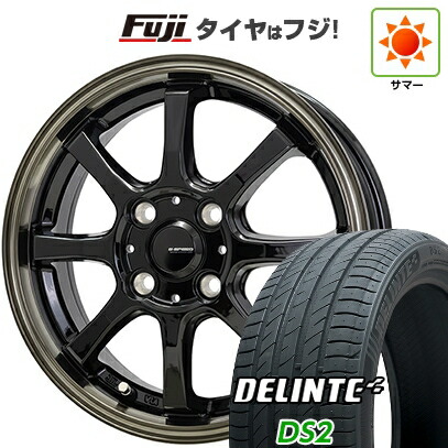 【新品国産車用4穴100】 夏タイヤ ホイール4本セット 185/60R15 デリンテ DS2(限定) ホットスタッフ ジースピード P-08 5.5J 15インチ(送料無料)