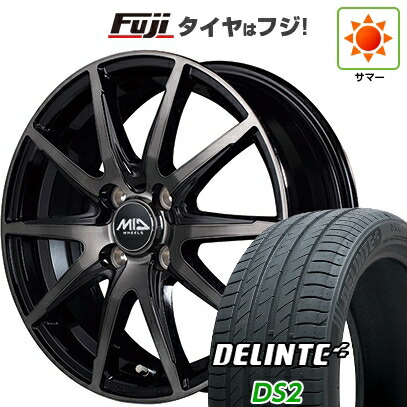 【新品国産車用4穴100】 夏タイヤ ホイール4本セット 175/70R14 デリンテ DS2(限定) MID WHEELS DR-02 5.5J 14インチ(送料無料)