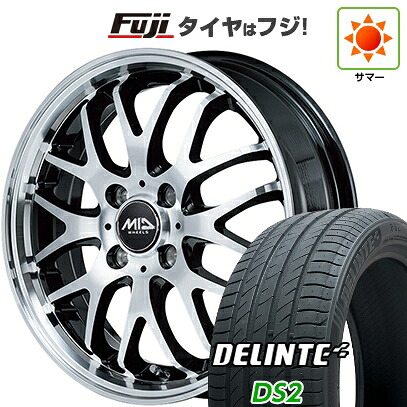 【新品 軽自動車】タフト ソリオ 夏タイヤ ホイール4本セット 165/65R15 デリンテ DS2(限定) MID WHEELS エグゼ10 Vセレクション 4.5J 15インチ(送料無料)