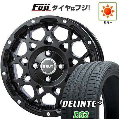 【新品 軽自動車】N-BOX タント スペーシア 夏タイヤ ホイール4本セット 155/65R14 デリンテ DS2(限定) トライスター BRUT BR-55 5J 14インチ(送料無料)