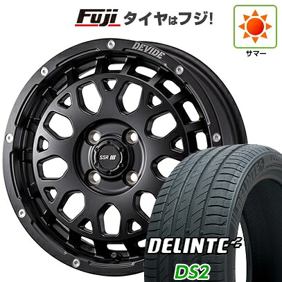 【新品 軽自動車】エブリイワゴン 夏タイヤ ホイール4本セット 165/60R14 デリンテ DS2(限定) SSR ディバイド G：M 4.5J 14インチ(送料無料)｜フジ スペシャルセレクション 73,095円